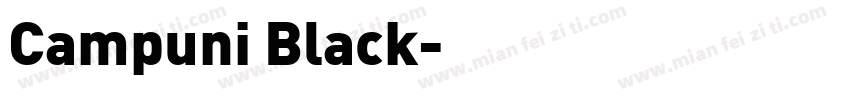 Campuni Black字体转换
